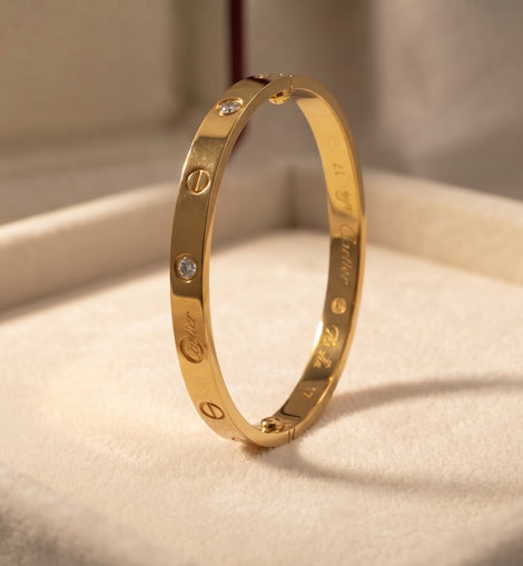 Stainless Steel Gold HandCuff