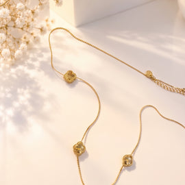 Gold Four Leaf Clover Necklace