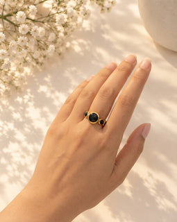 The Onyx Orbit Ring