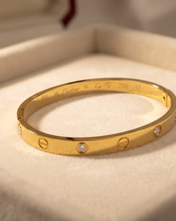 Stainless Steel Gold HandCuff