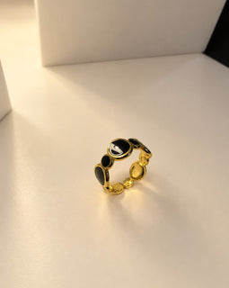 The Onyx Orbit Ring
